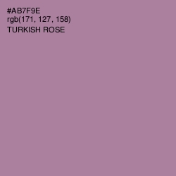 #AB7F9E - Turkish Rose Color Image